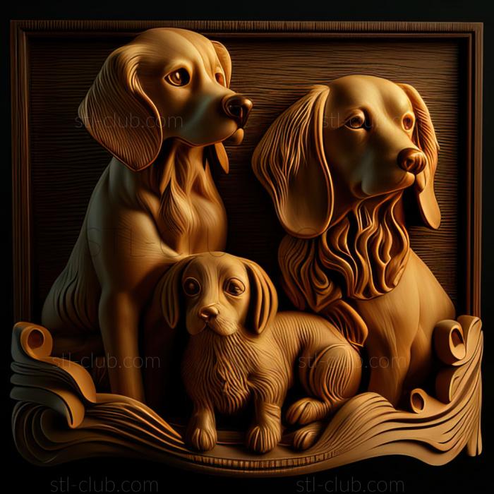 3D model st dogs (STL)